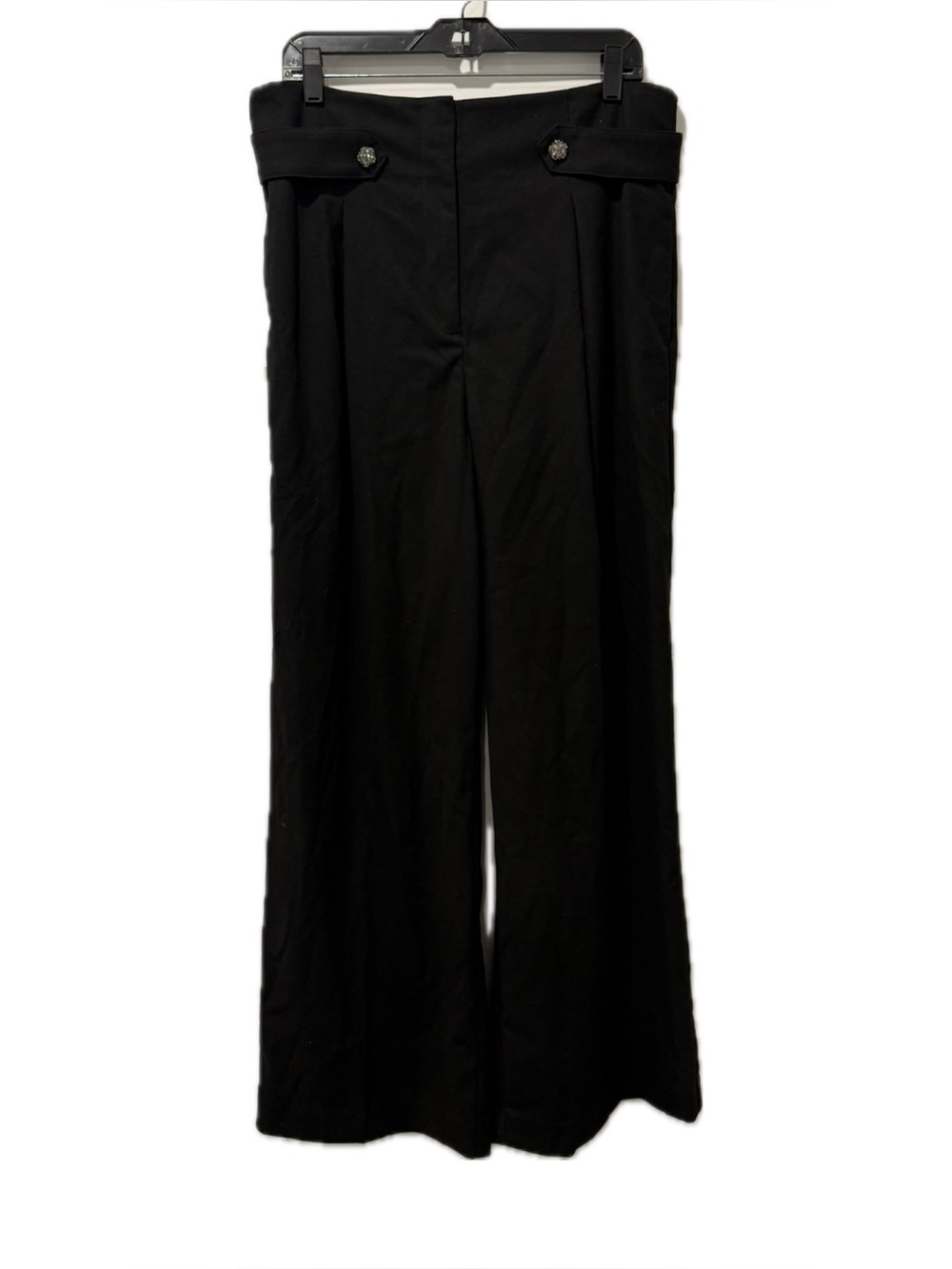 Loft High Waisted Boot Cut Pants in Black